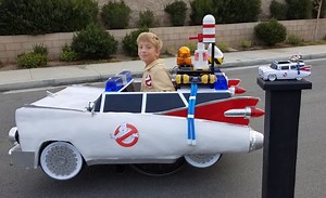 This Ghostbusters Ecto1 Wheelchair Halloween Costume is Totally Amazing