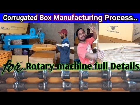 Rotary Cutting and Creasing Machine/Carton Box Making Machine ||