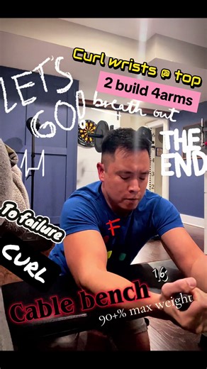 Repetition or Progressive Overload? I enjoy both! It depends on how the week went, strength and energy that day, but also the pump I’m chasing that day. Have fun and mix it up. My muscle memory is constantly saying “remember how good it felt to be sleeping?”….ugh! I guess I do both because I like the pump feeling and build, but I also like to be flexible and fast. Gotta do both! #iowa #fyp #weightlifting #biceps #asianmen