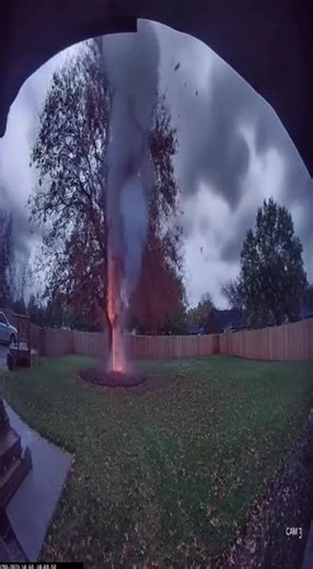 Security Cam Captures Tree EXPLODING from Lightning Strike! 🤯