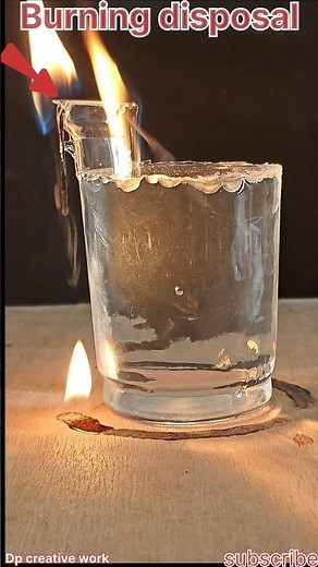 💧🔥 Burning Water Disposal experiment #experiment #diy #science