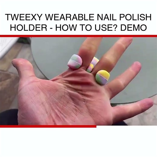 Tweexy Wearable Nail polish holder - How to use? DEMO