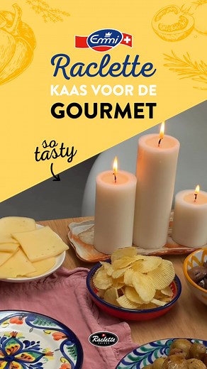 Geniet van Emmi Raclette, kaas voor de gourmet! 🧀 Breng warmte op tafel met de lekkerste kaas en schuif gezellig aan. Want kaas smelt je samen. 🫶 | Emmi Cheese