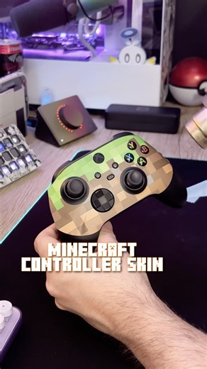 Grass block xbox series x controller skin #minecraft