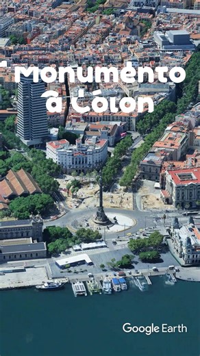 Monumento a Colón (Barcelona), uno de los emblemas de la Ciudad Condal. | Cartografía Digital