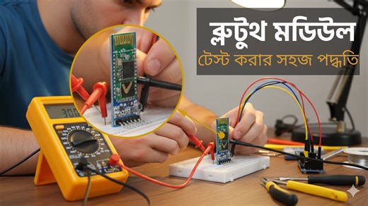 4.4K views · 90 reactions | আরডুইনো ছাড়াই HC-05 / HC-06 Bluetooth Module টেস্ট করার সহজ পদ্ধতি #arduino #electronics #project #chatgpt #ai #robotics #bluetooth | Naba Tech World | Facebook