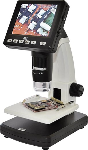 Microscope USB Toolcraft avec écran, 5 millions de pixels, grossisseme