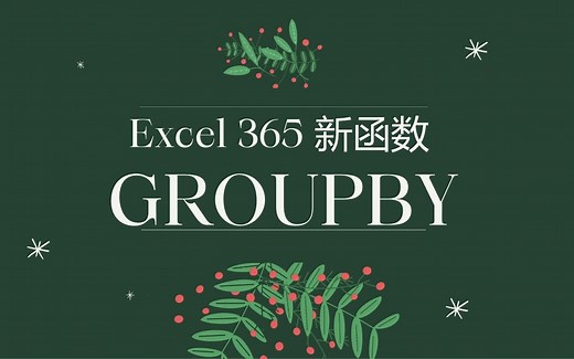 EXCELISFUN Excel 365 新函数 GROUPBY 11个案例