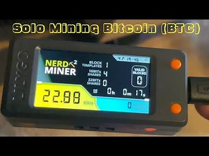 Solo Mining Bitcoin BTC with NERD MINER + Case Installation