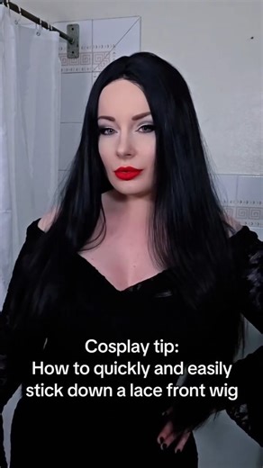 Jessica Luna ♥️ on Instagram: "Cosplay tip: how to quickly and easily stick down a lace front wig (no wig glue, wig tape or spirit gum required! I learned this from a drag queen. It takes a bit of practice to get right but once you've got it it means you can stick down a lace front wig in a pinch (assuming you always have a can of Got2b hairspray on hand - which every cosplayer really should have!) . . #wigstyling #wigtok #cosplaywig #cosplaytutorial #cosplaytips"
