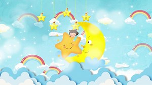 4k可愛動畫卡通動態視頻背景