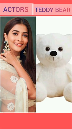 Heroines 🆚 Teddy bear #comment #music#sreeleela #kriti #love #fashion #trending