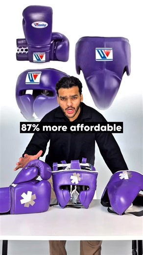 Boxing & MMA Gear Manufacturer on Instagram: "Looks like a dream set. Costs like reality. Japanese-inspired sparring set, finished in purple — 87% more affordable than that Japanese brand, with no compromises where it matters."