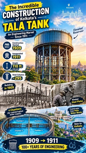 Kolkata’র 110 Feet ওপরে এই Giant Water Tank কীভাবে বানানো হয়েছিল? 😱 | Tala Tank