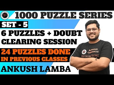 🔥 1000 Puzzle Series (Set-5) - Puzzles बनाने के शानदार तरीके | Bank PO / Clerk 2021 | Ankush Lamba