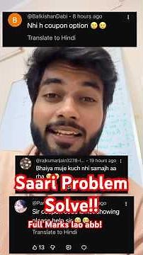 Saari problems solve for Full marks in Boards #class10th #cbseboards