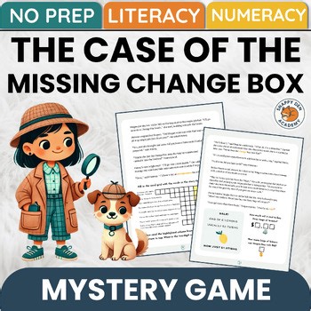 Detective Mystery Adventure - Financial Literacy 1st 2nd 3rd 4th Grades Game