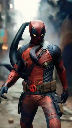 Deadpoool becomes snake pool😂😂😂#comedy #evolution