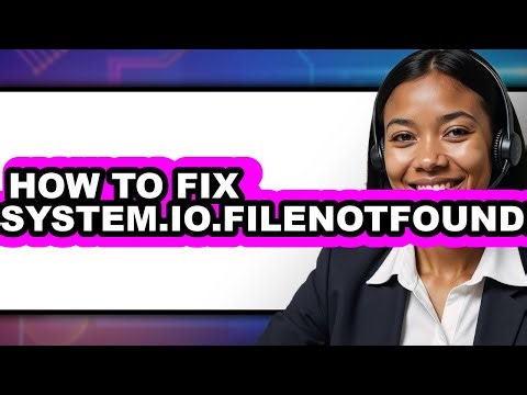 How to Fix System.io.filenotfoundexception (only Way)