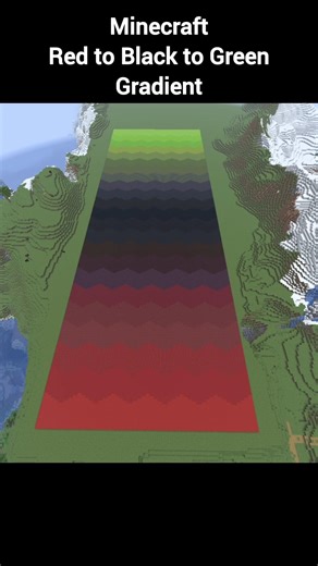 Minecraft Red to Black to Green Gradient