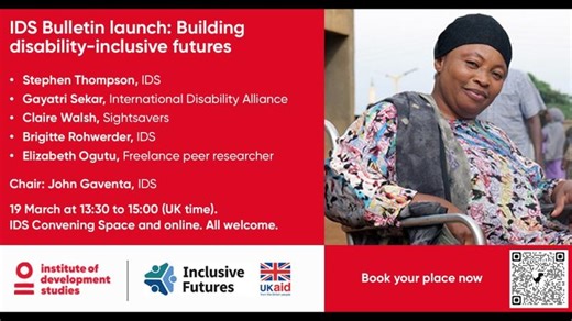 IDS Bulletin launch: Building disability-inclusive futures | Judith Herbertson