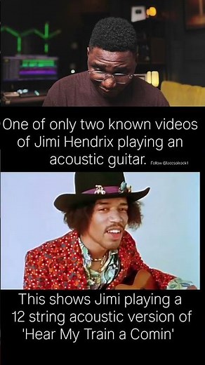 Jimi Hendrix on Acoustic Guitar Will Blow Your Mind #guitargod #rare