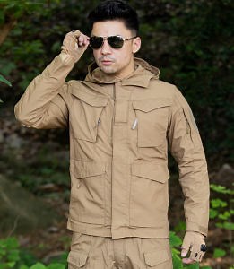 [Hot Item] Camouflage Uniform Winter Jacket Outdoor Tactical Combat Training Hiking Jacket