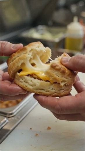 Bacon, Egg & Cheese Biscuit That Looks INSANE 🤤🥓 #shorts #cooking #foodie