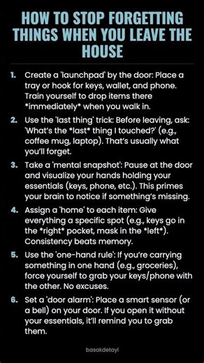 How to Stop Forgetting Things When You Leave the House #ad (Verify Info)