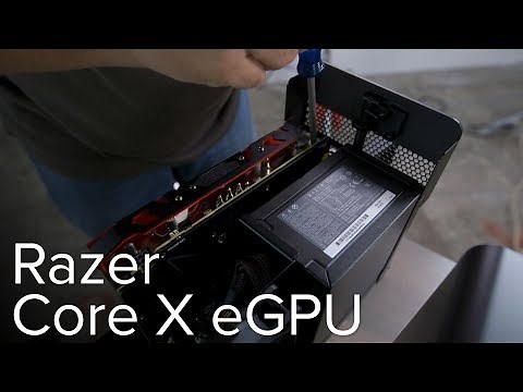 How to hook up the Razer Core X eGPU to a MacBook Pro