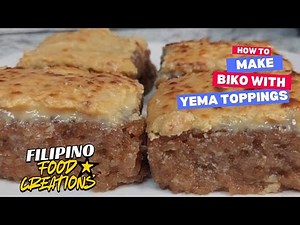 Biko with Yema Toppings | Easy & Delicious Filipino Rice Cake Recipe