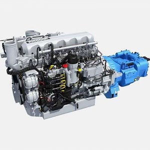 PACCAR MX-13 Engine with Eaton Transmission 3D Model by 3D Horse