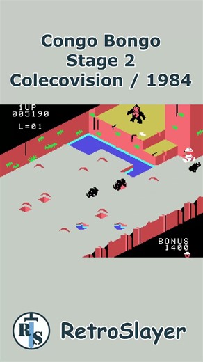 Congo Bongo Stage 2 Gameplay Colecovision