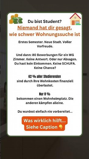 Als Student eine Wohnung finden - Wohnungssuche 2026