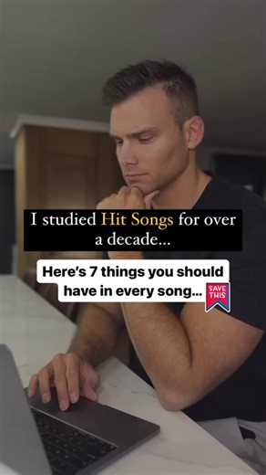 Your songwriting blueprint 👇🏼 You want to know something crazy? Hit songs are re-using the same techniques again and again and again… I dove in and studied hit songs for over 10 years, and found patterns upon patterns and 100s of techniques. I’ve compiled a preview of the techniques I’ve learned up to this point in this video. Pause and take a screenshot to apply these tips for yourself, so you can start writing better songs in a very short amount of time. ❇️ If you’re ready to accelerate your