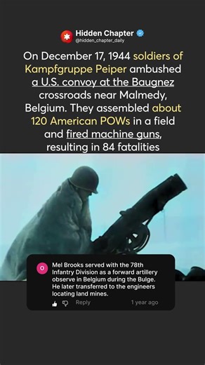 ❄️Malmedy Massacre 1944: Baugnez Crossroads Atrocity WWII