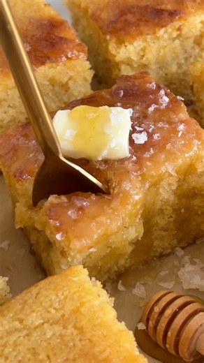 Easy and yummy corn bread recipe INGREDIENTS: 2 cups of yellow corn meal 2 cups of all purpose flour 1 cup of sugar 2 tbsps of baking powder 1 tsp salt 2 cups of milk 2/3 cup of vegetable oil 2 eggs 1 can of creamed corn INSTRUCTIONS: 1) Preheat oven to 400F 2) In a mixing bowl, combine corn meal, all purpose flour, baking powder, and sugar. Whisk to incorporate 3) In a separate bowl, mix together milk, eggs, creamed corn, and oil. 4) Pour the wet ingredients into the dry ingredients. Whisk it a