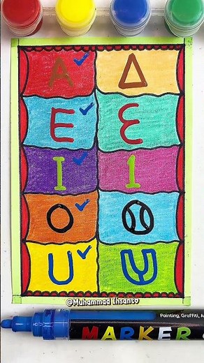 Learn English Vowels with Us! Quick and Easy! ✨🌈#kidslearning #vowels #kidseducation