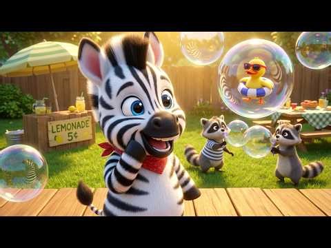 Stripey Zebra Dance 2🦓 | Fun Safari Animal Song | Kids Electronic Music
