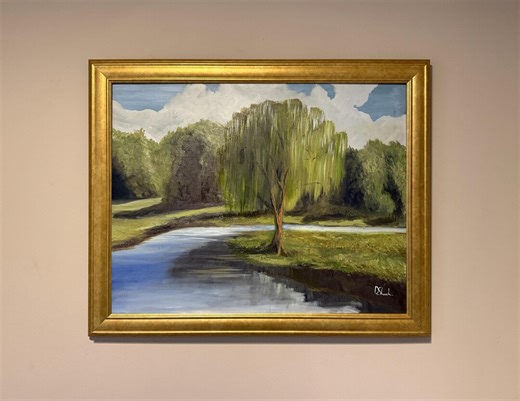 Weeping Willow 16x20" - Original Irish Landscape Oil Painting: Darragh Sheehan - Etsy