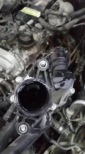 Mercedes Benz c300 thermostat valve replacement#shortsviral #automobile #location #thermostat