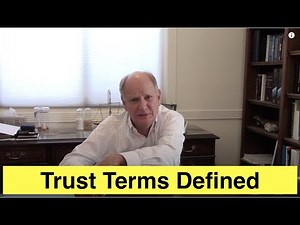 Trust Terms Definitions