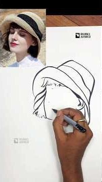 Easy Girl Portrait Drawing Tutorial #PortraitDrawing #EasyDrawingTutorial