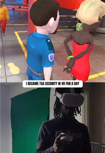 TSA security in VR is actually diabolical 😭💀 like why am I stressing over a virtual pat-down and imaginary luggage?? Whole time my heart racing like it’s real life. VR got me questioning my freedom fr. #vrgaming #tsa #security #airportsecurity #fypシ゚viral