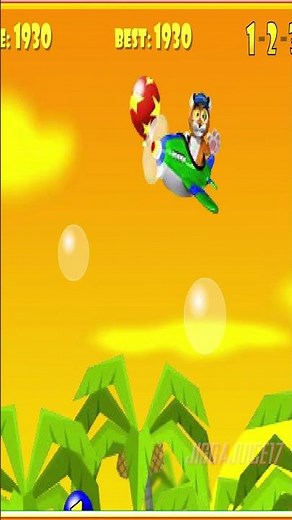 Diddy Kong Racing DS - Timber's Balloon Pop Nintendo Flash Game Gameplay