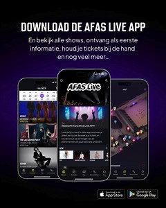 Download de AFAS Live APP: Ontvang exclusieve deals, reserveer alvast je locker, doe mee met winacties voor tickets en maak je bezoek naar AFAS Live compleet 🚀📲 | AFAS Live