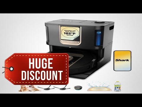 Shark Robot Vacuum & Mop Combo PowerDetect ThermaCharged NeverTouch Pro Self Emptying - B0FLDZW5G7