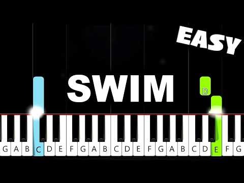 BTS (방탄소년단) - SWIM - EASY Piano Tutorial