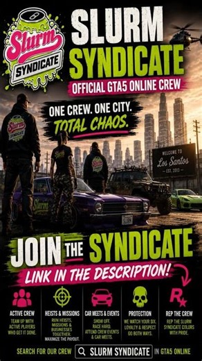 Join Slurm Syndicate Today! #gta #gtaonline #gaming