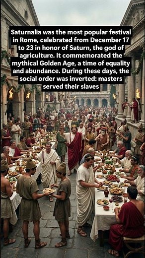 The Real Origin of Christmas? The Secrets of Roman Saturnalia #history #historyshorts